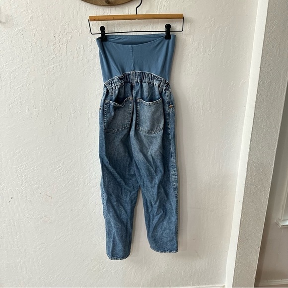 H&M Mama Over the Belly Mom Loose Ankle Jeans High Rib XS - Picture 4 of 6